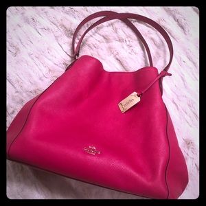 Coach Edie Shoulder Bag in Pebbled Leather